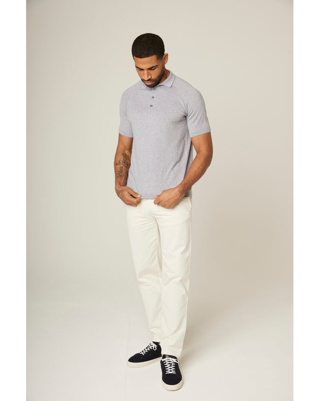 Image of model wearing Jones Polo Shirt .