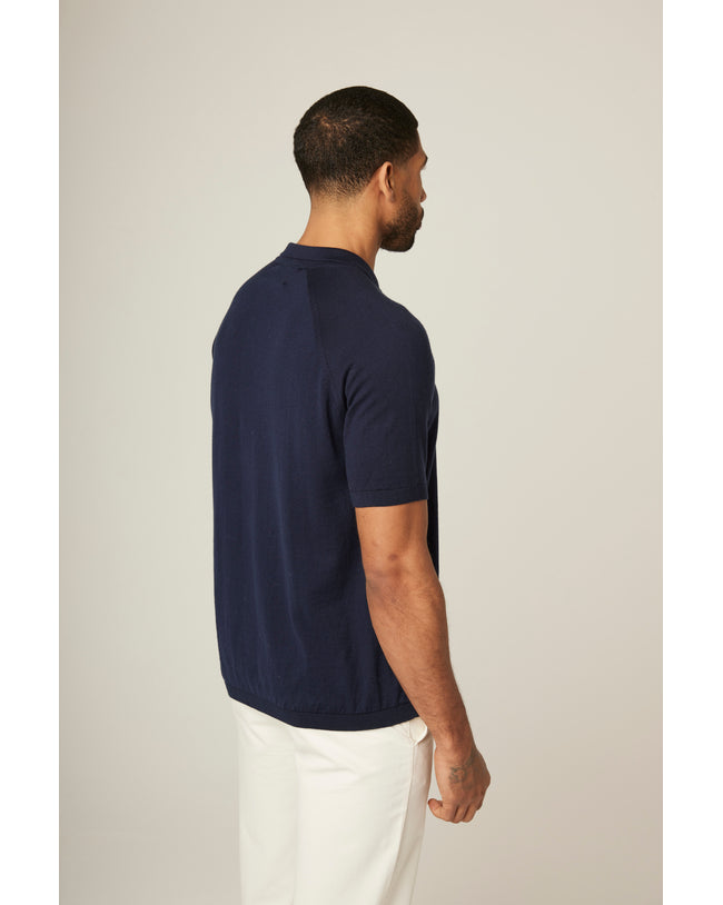 Image of model wearing Jones Polo Shirt .