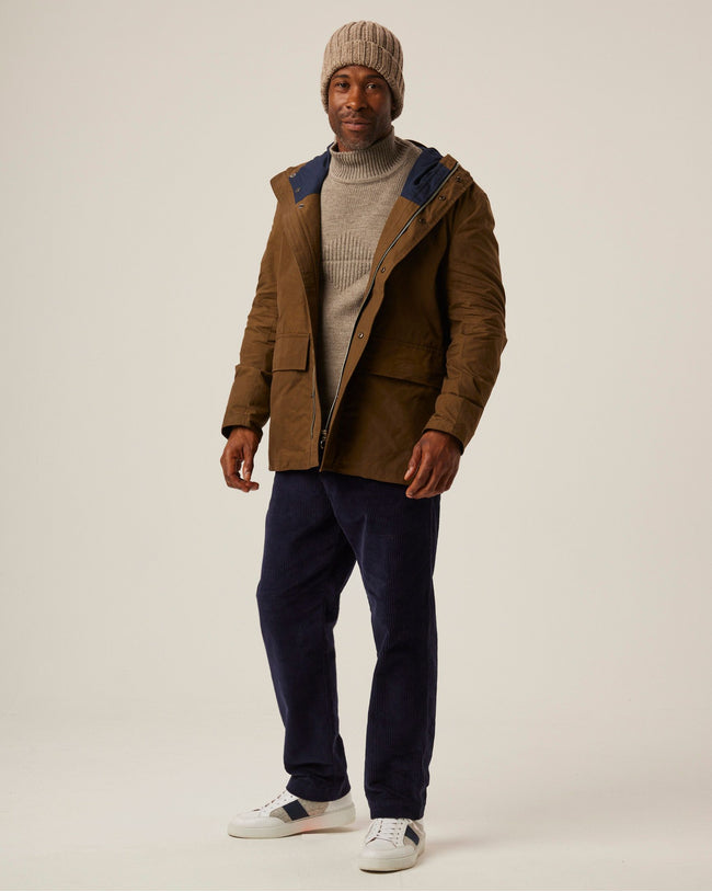 Image of model wearing Maidwell Hooded Jacket.