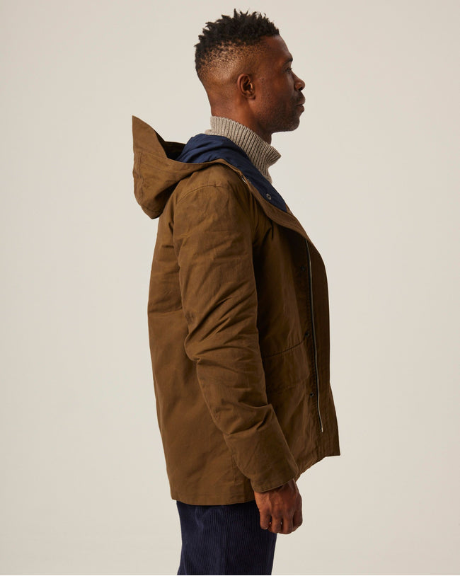 Image of model wearing Maidwell Hooded Jacket.