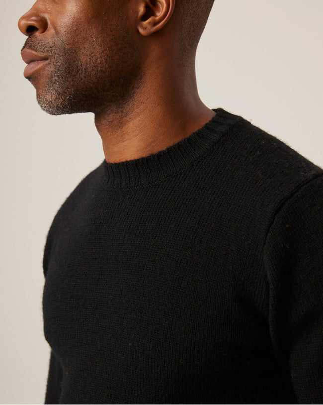 Image of model wearing Makers Crew Jumper.