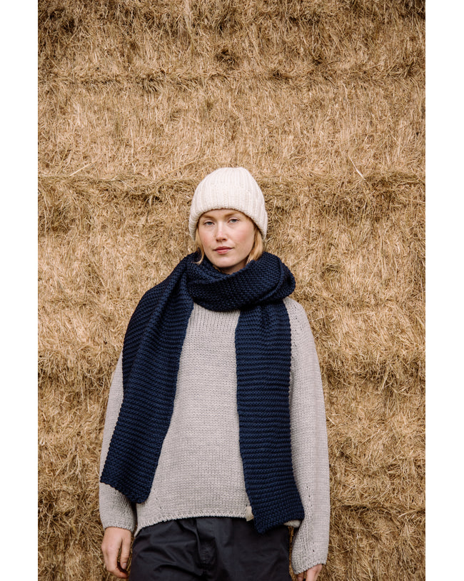 Image of model wearing Oversized Scarf. One Size