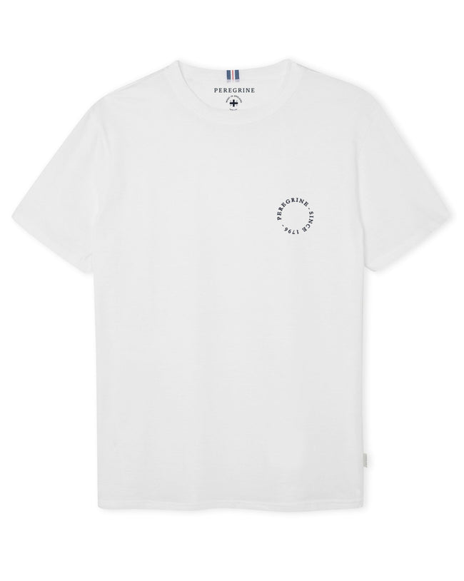 Image of model wearing Peregrine Graphic T-Shirt.