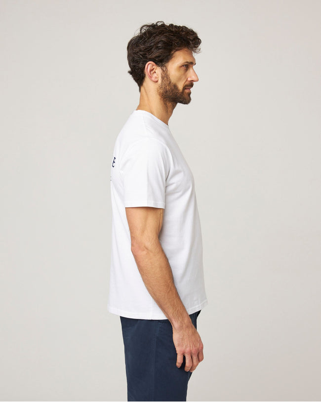 Image of model wearing Peregrine Graphic T-Shirt.