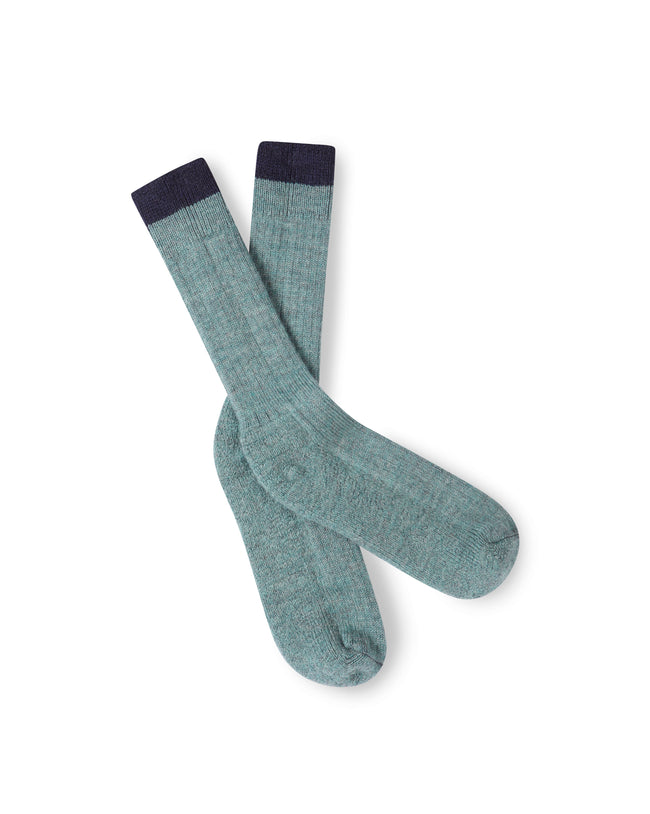 Image of model wearing Boot Socks. Small - UK4-7/ Large - UK 8-12