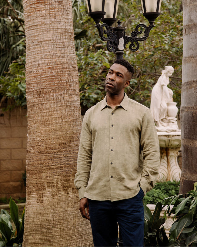 Image of model wearing Resort Shirt.