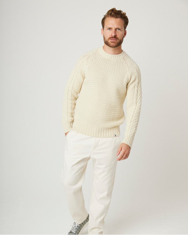 Image of model wearing Winston Crew Jumper.