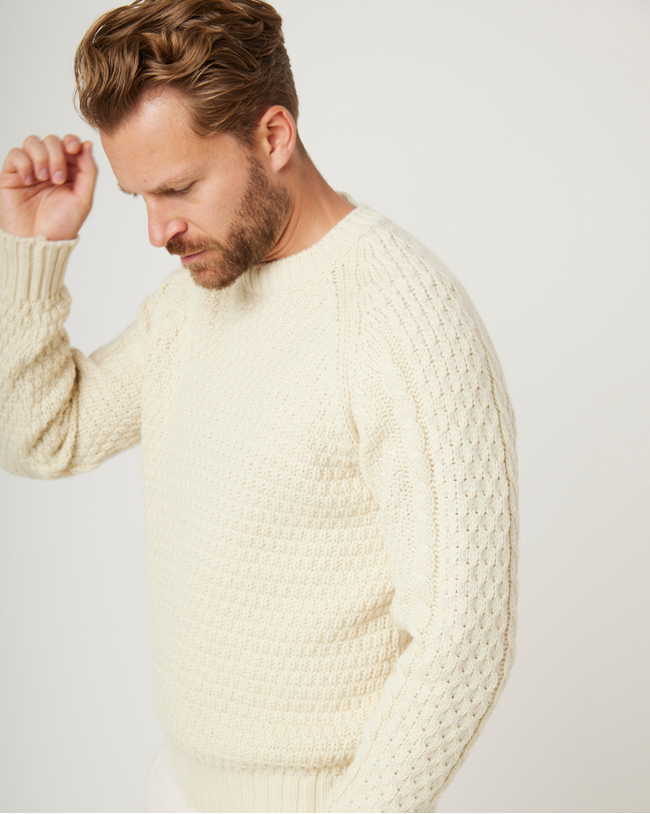 Image of model wearing Winston Crew Jumper.