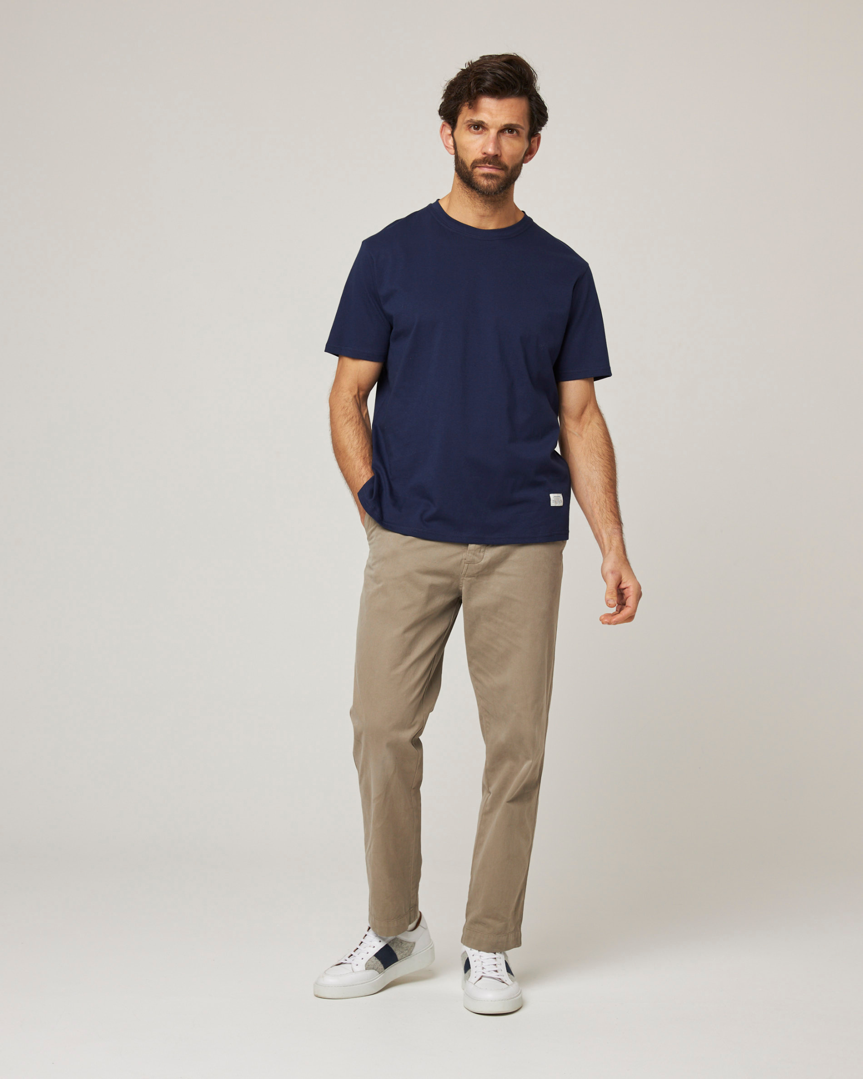 Image of model wearing Ashton Chore Trousers. 