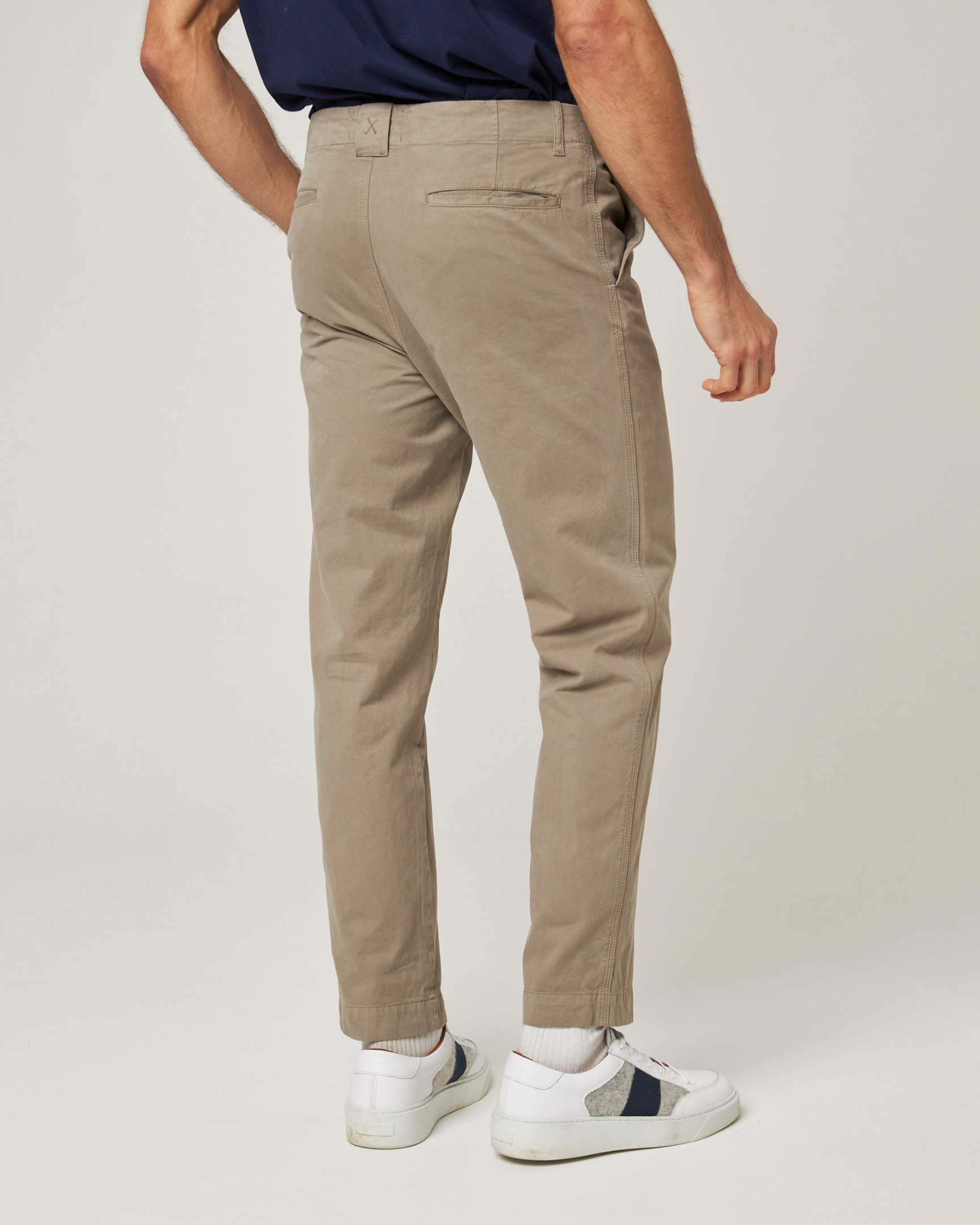Image of model wearing Ashton Chore Trousers. 