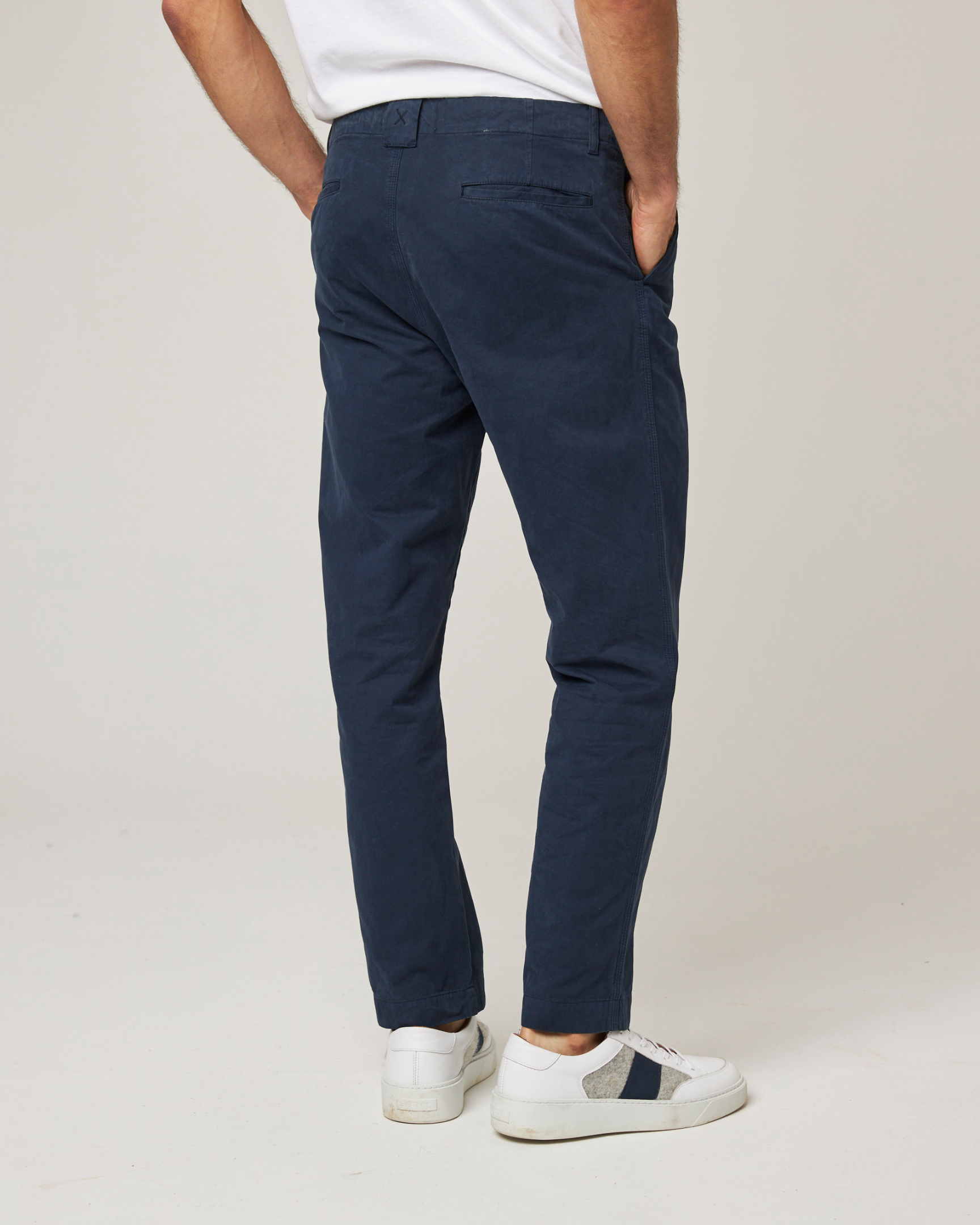 Image of model wearing Ashton Chore Trousers. 