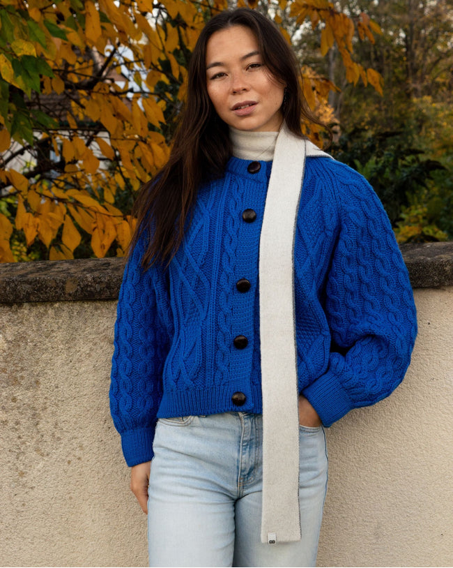 Avening Knitted Skinny Scarf