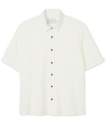 Image of model wearing Beach Shirt. 