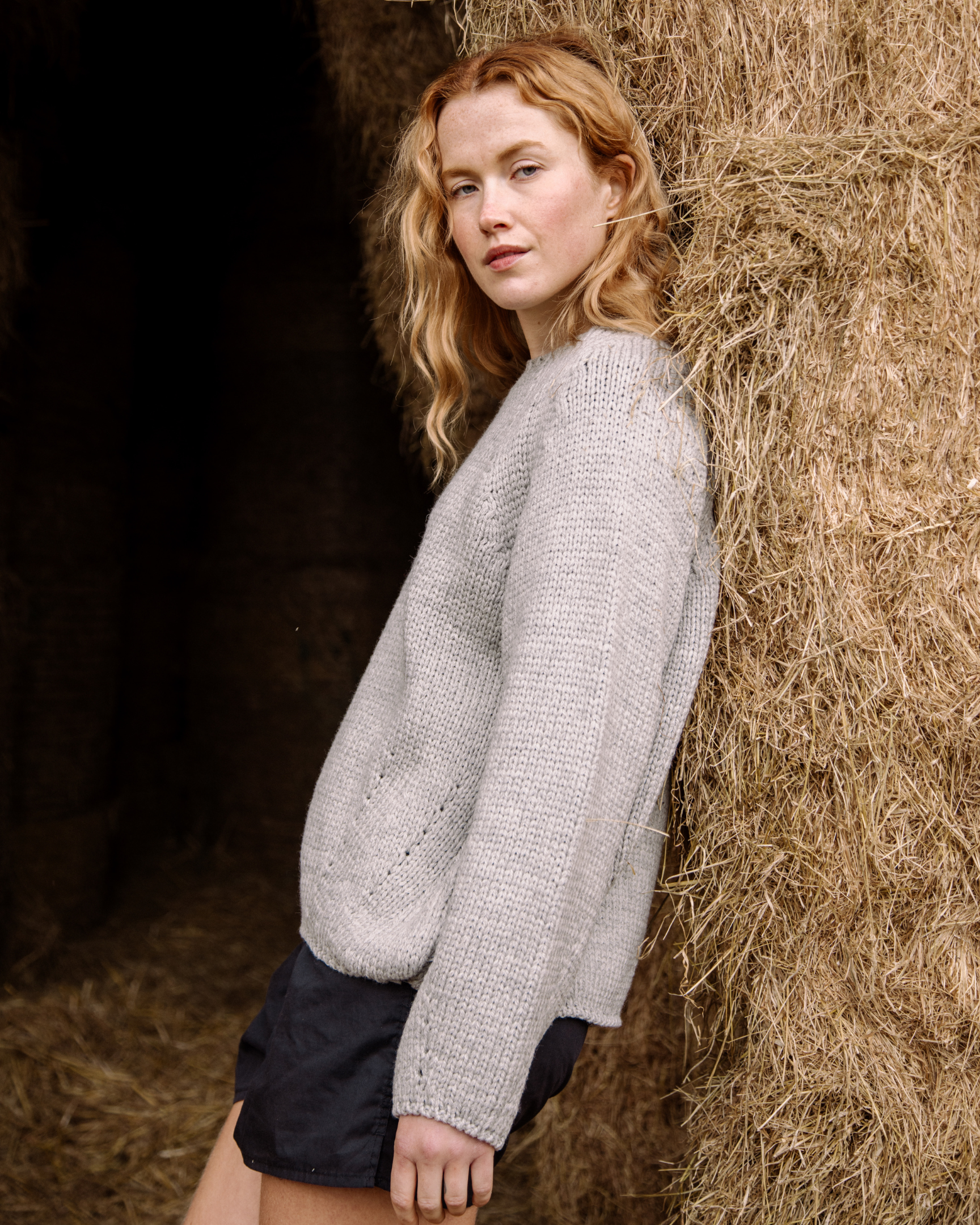 Image of model wearing Beacon Jumper. 