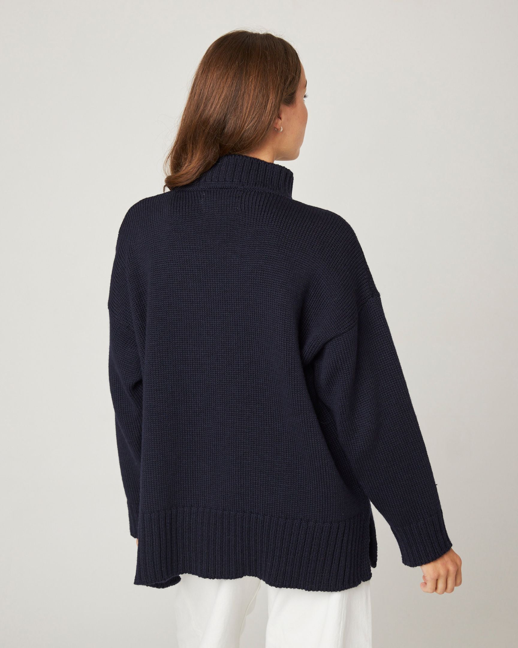 Image of model wearing Bearing Full Jumper. 