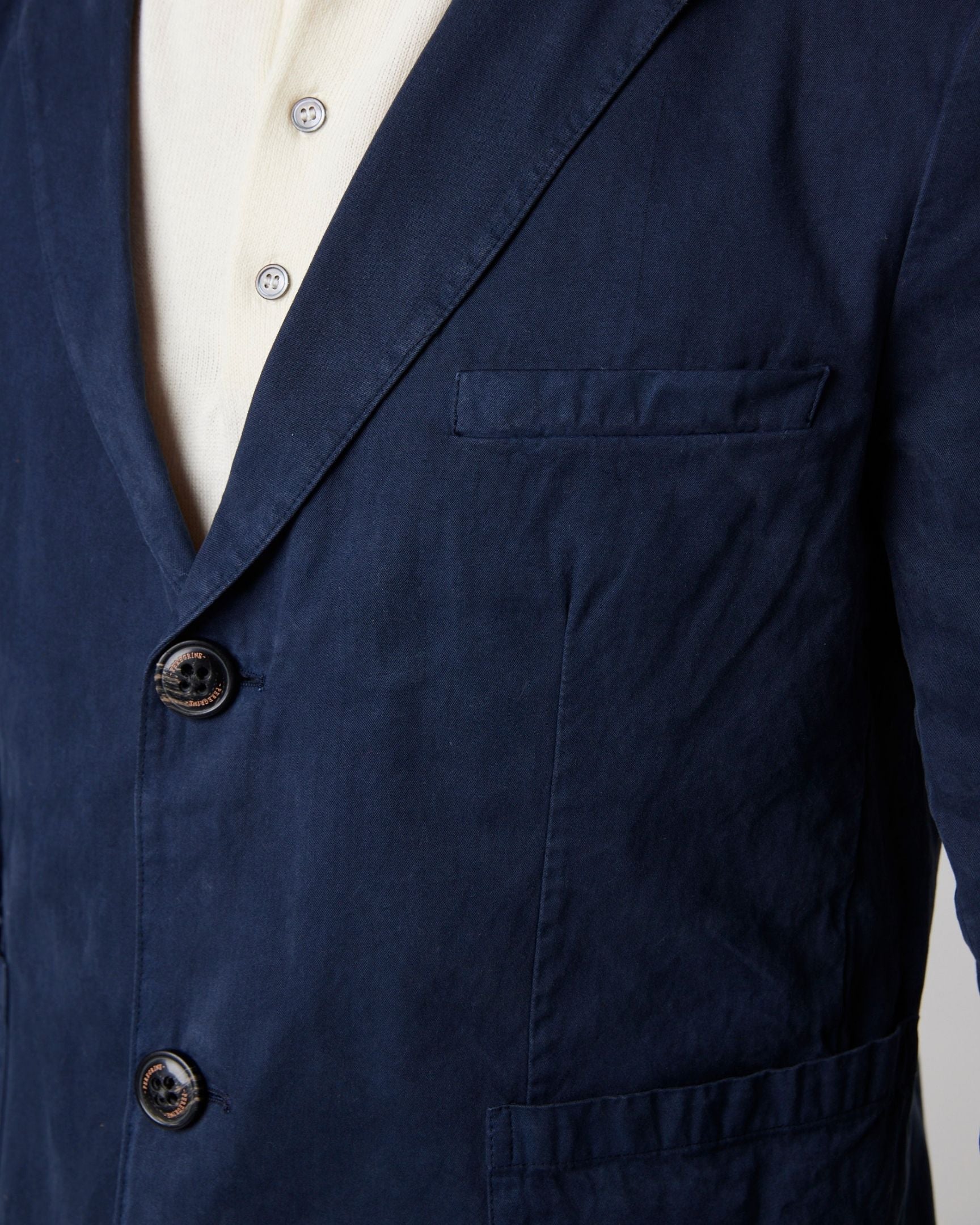 Image of model wearing Belmont Blazer. 