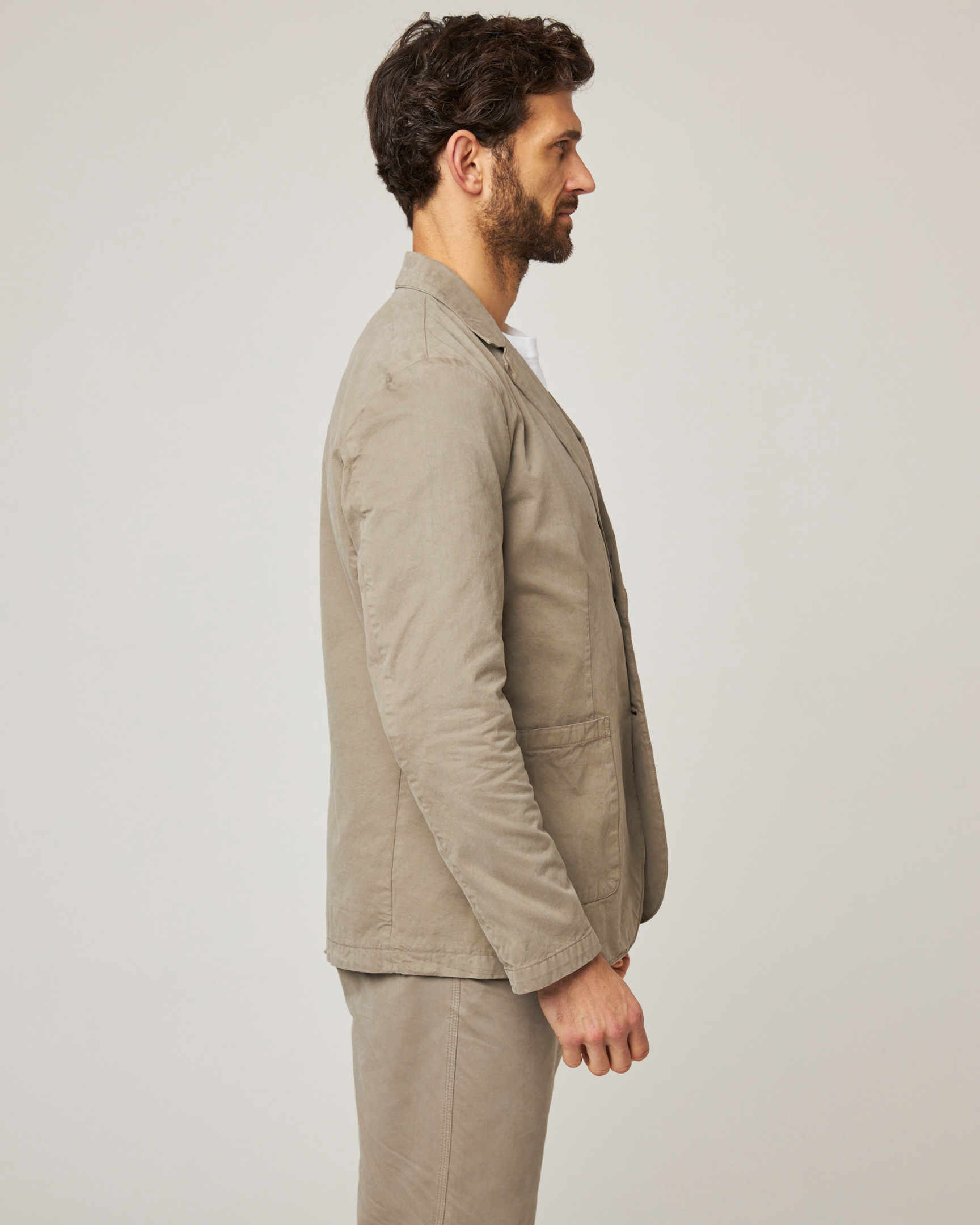 Image of model wearing Belmont Blazer. 