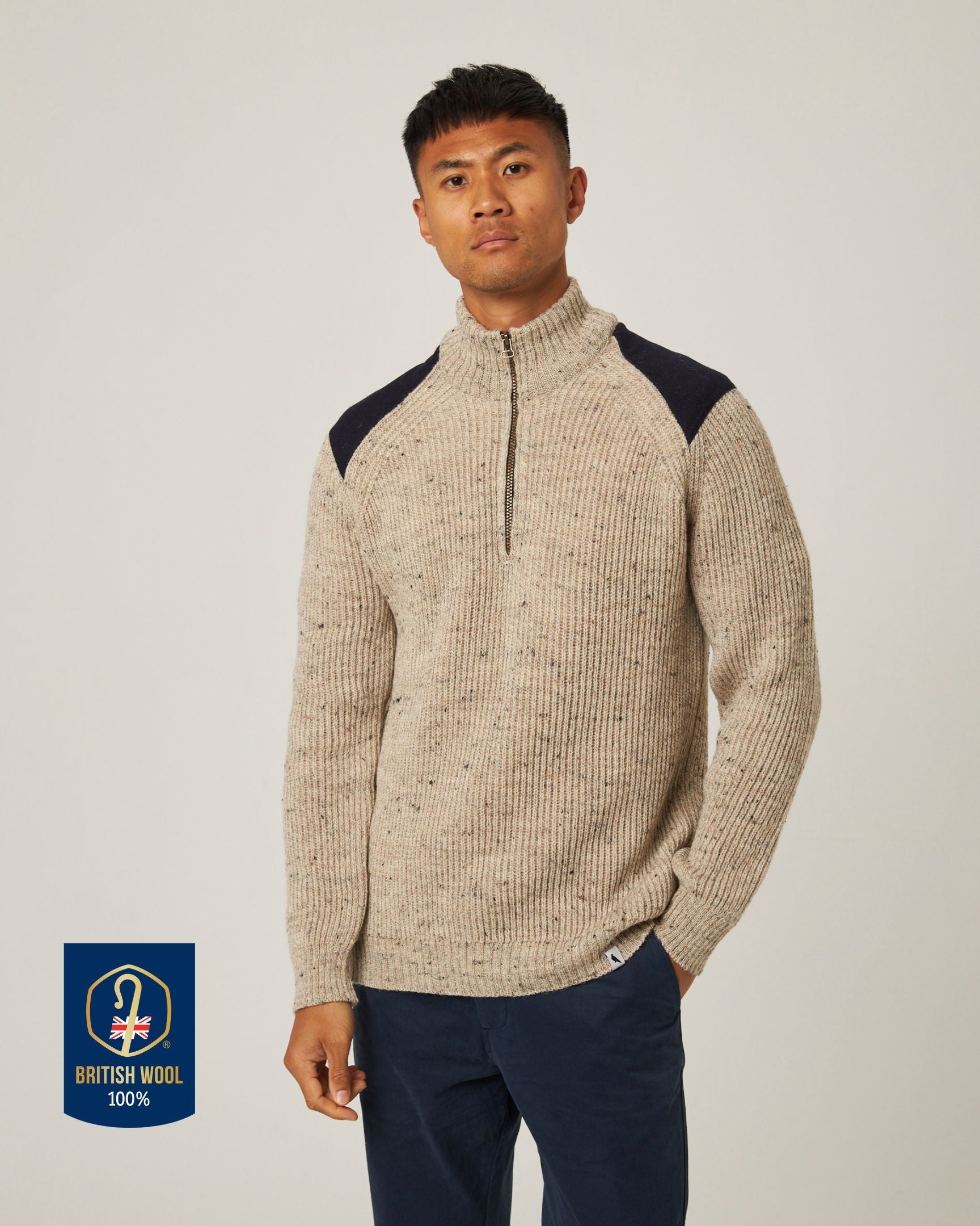 LUXE/R PU合皮素材　ZIPUP Bexley Quarter Zip Jumper – Peregrine Clothing