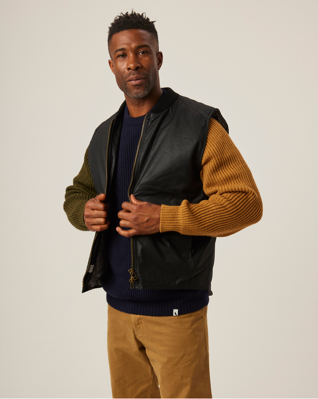 Biker Waxed Gilet