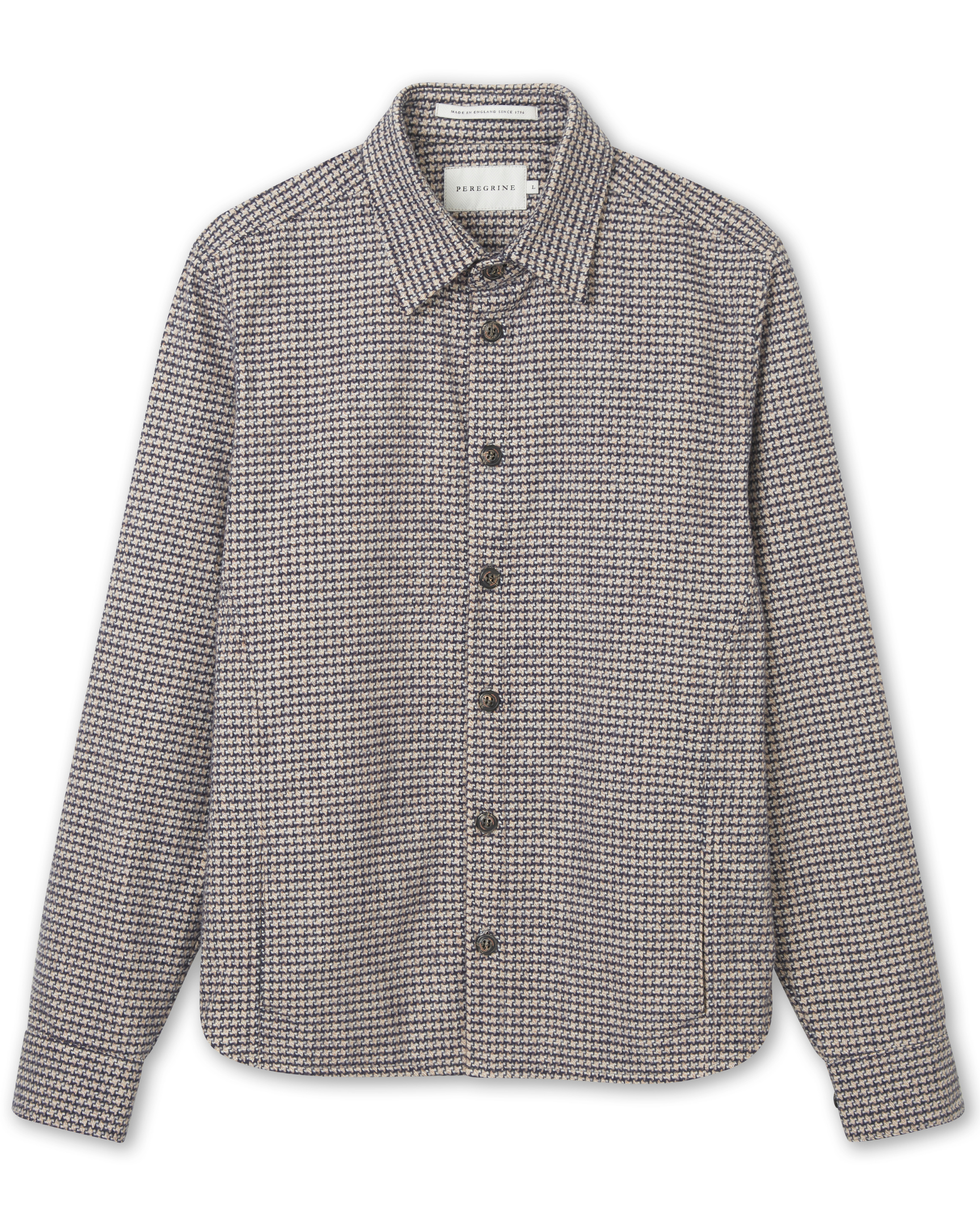 Image of model wearing Blake Overshirt. 