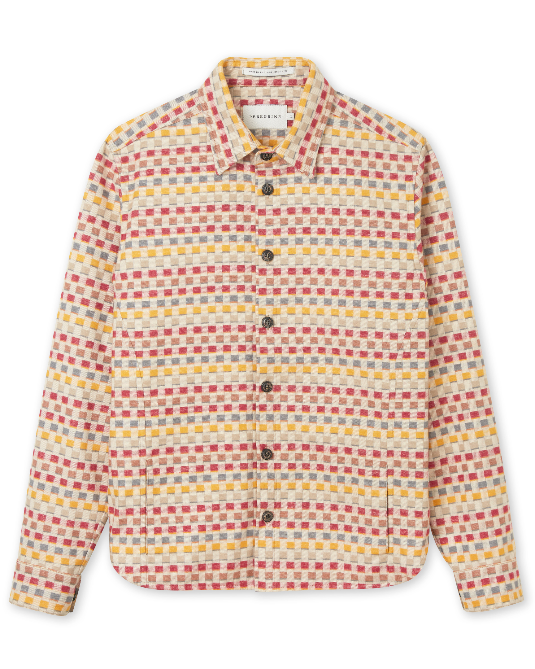 Image of model wearing Blake Overshirt. 