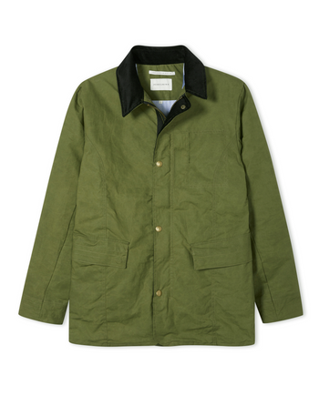 Image of model wearing Clifton Jacket. Model is 6ft, chest size 36in and wearing size Medium