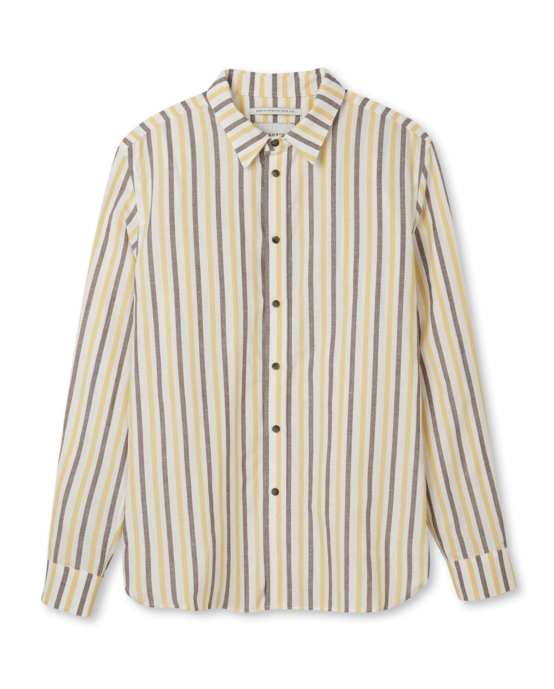 Image of model wearing Linen Shirt . 