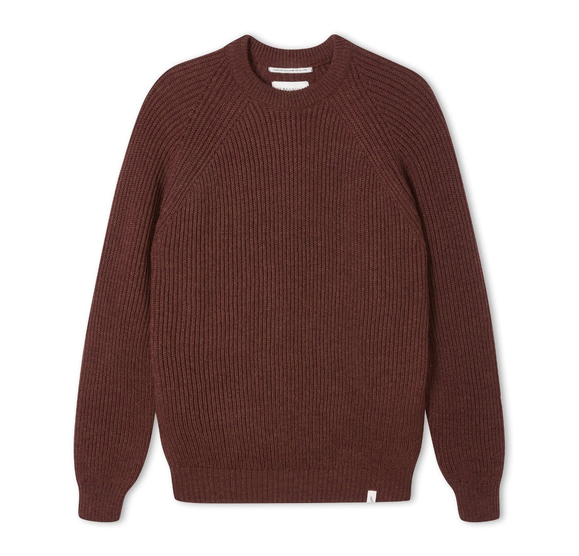 Image of model wearing Ford Crew. Model is 6ft, chest size 36in and wearing size Large