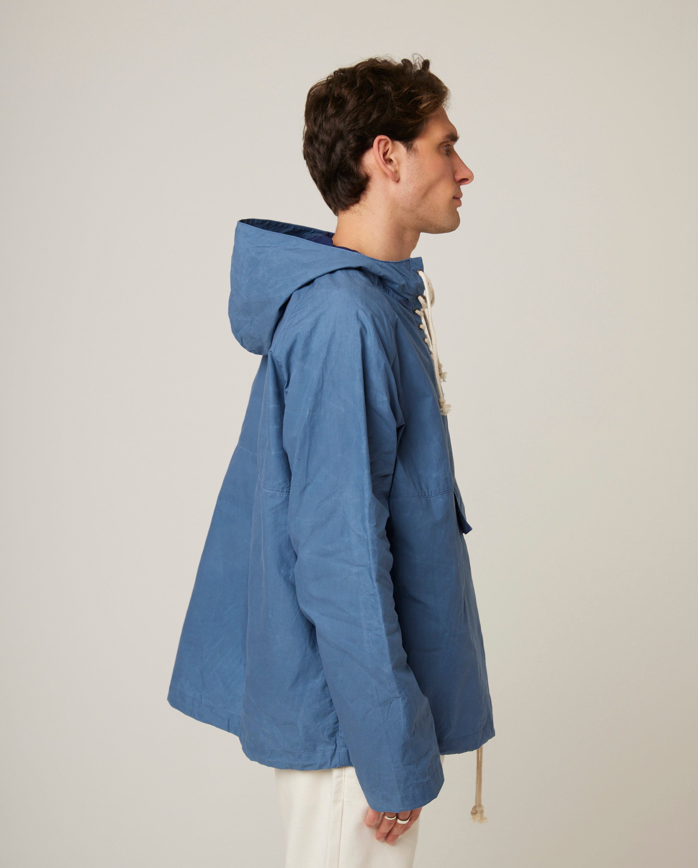 Image of model wearing Hastings Hybrid Cagoule. 