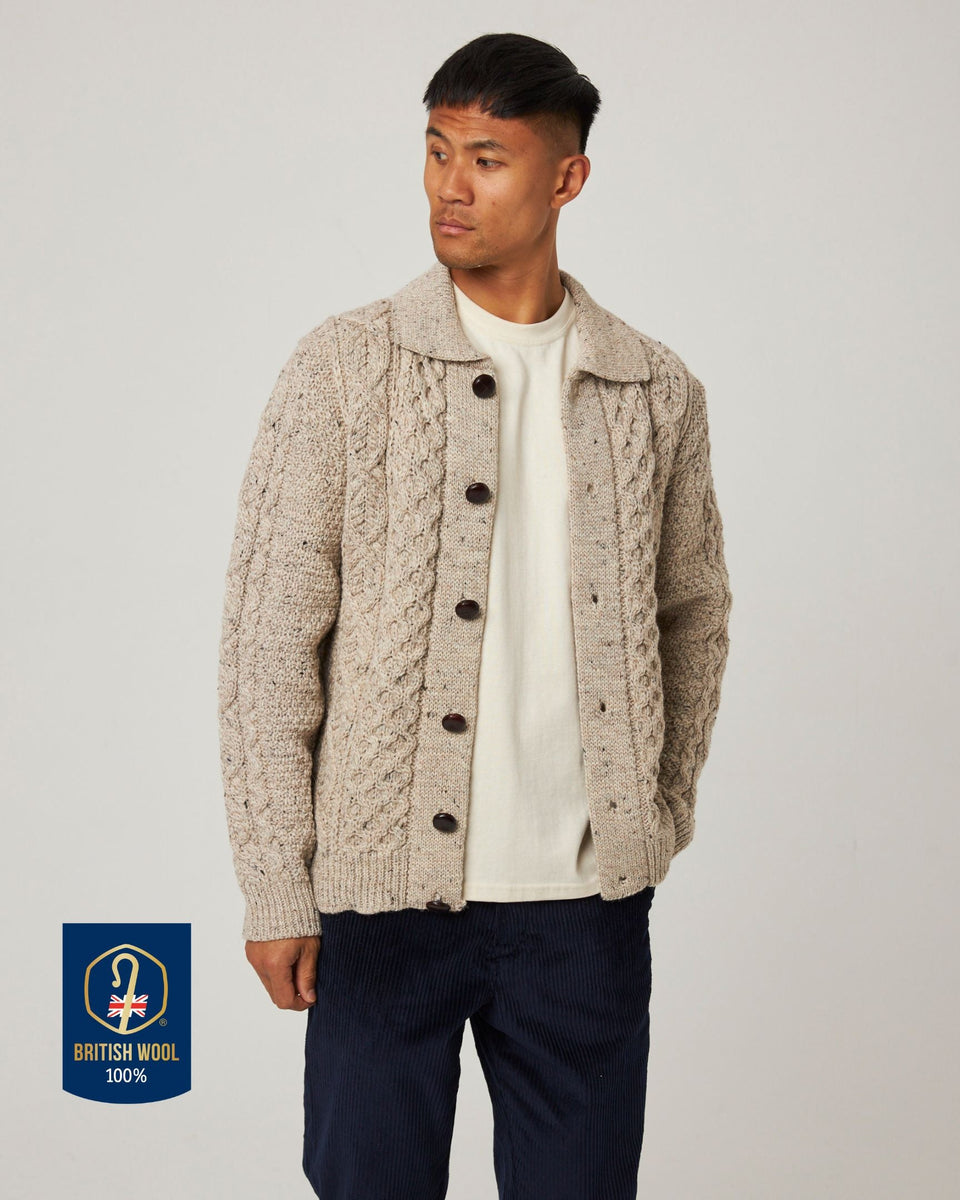 Hudson Aran Cardigan – Peregrine Clothing