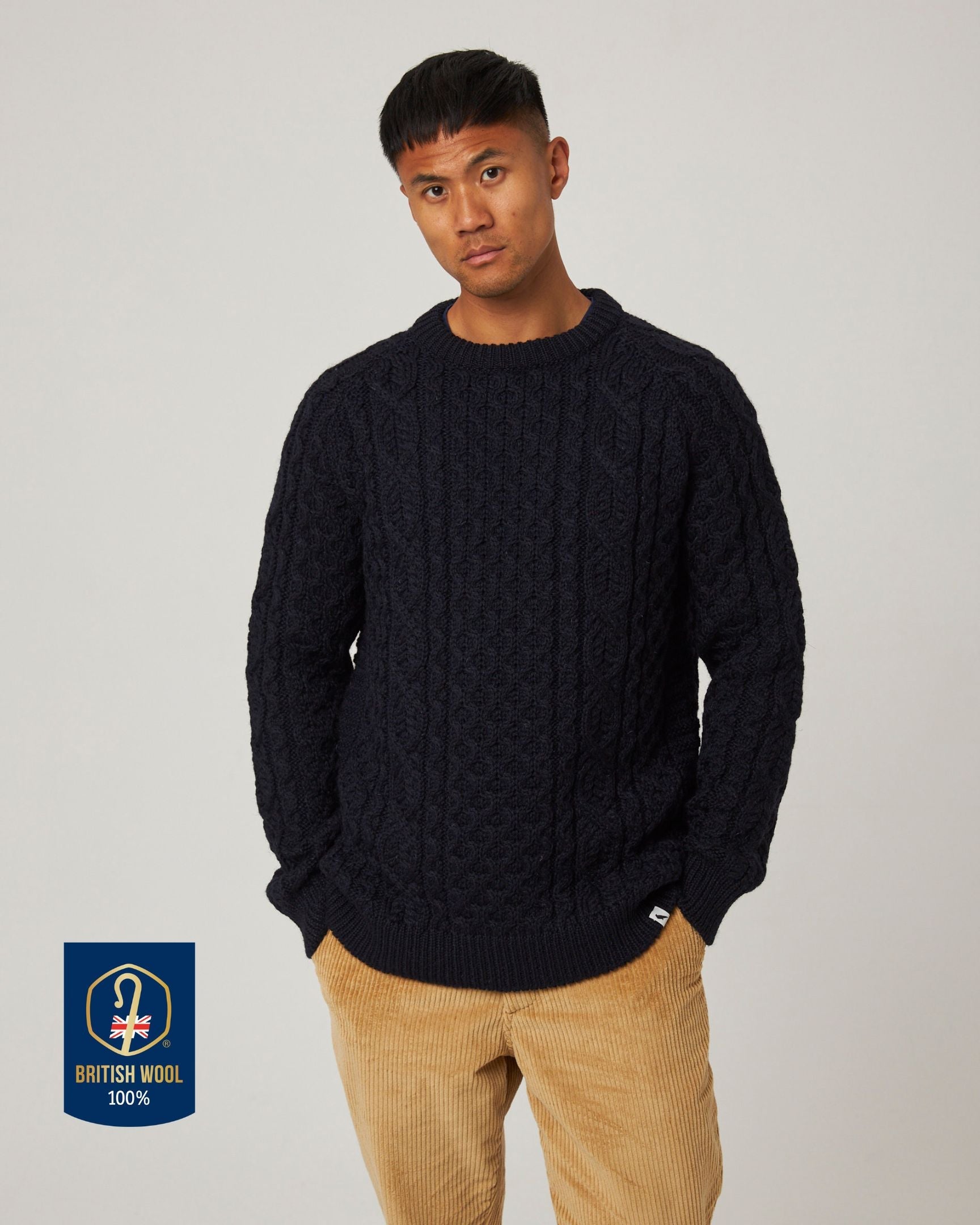 Peregrine Hudson Aran Jumper