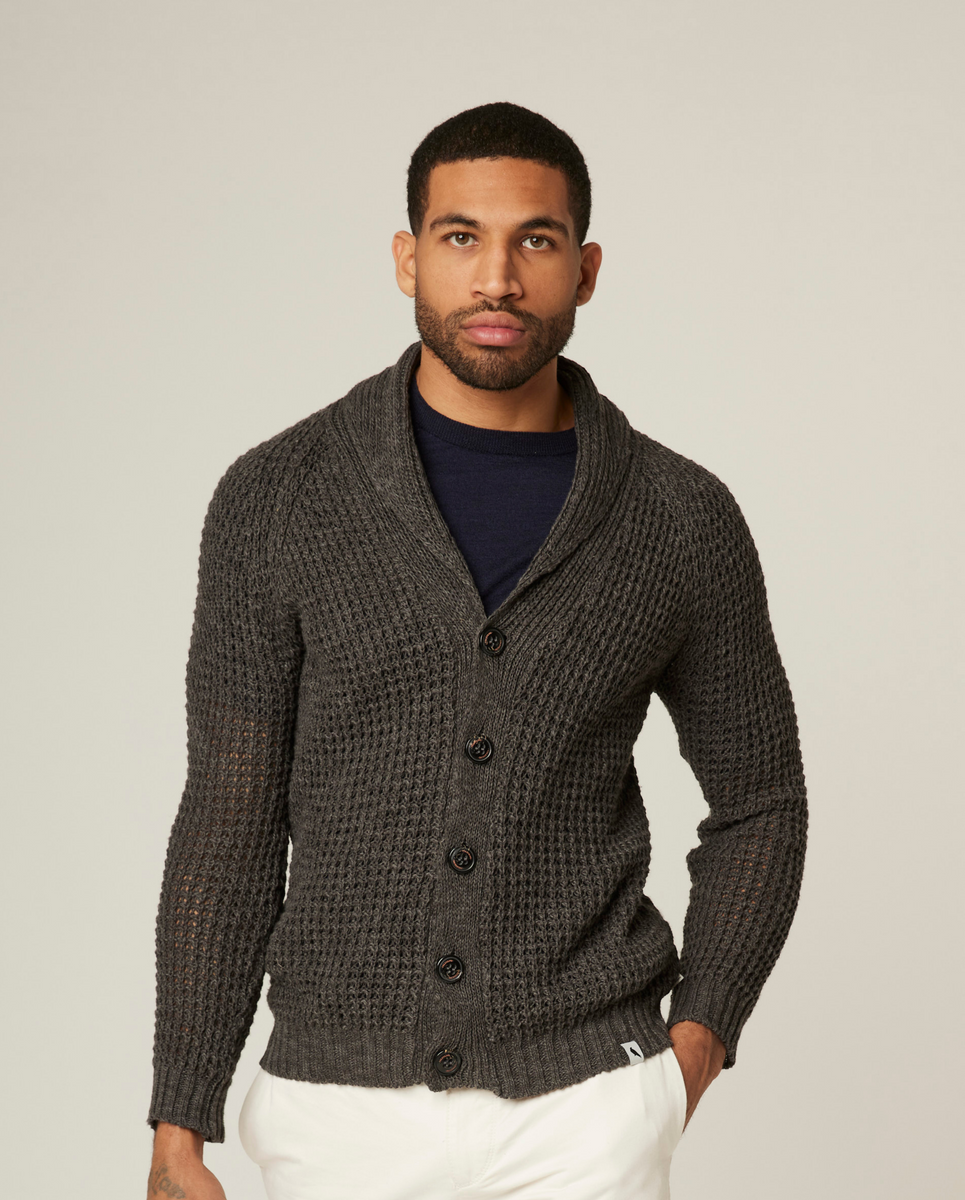 Long top linen cardigan