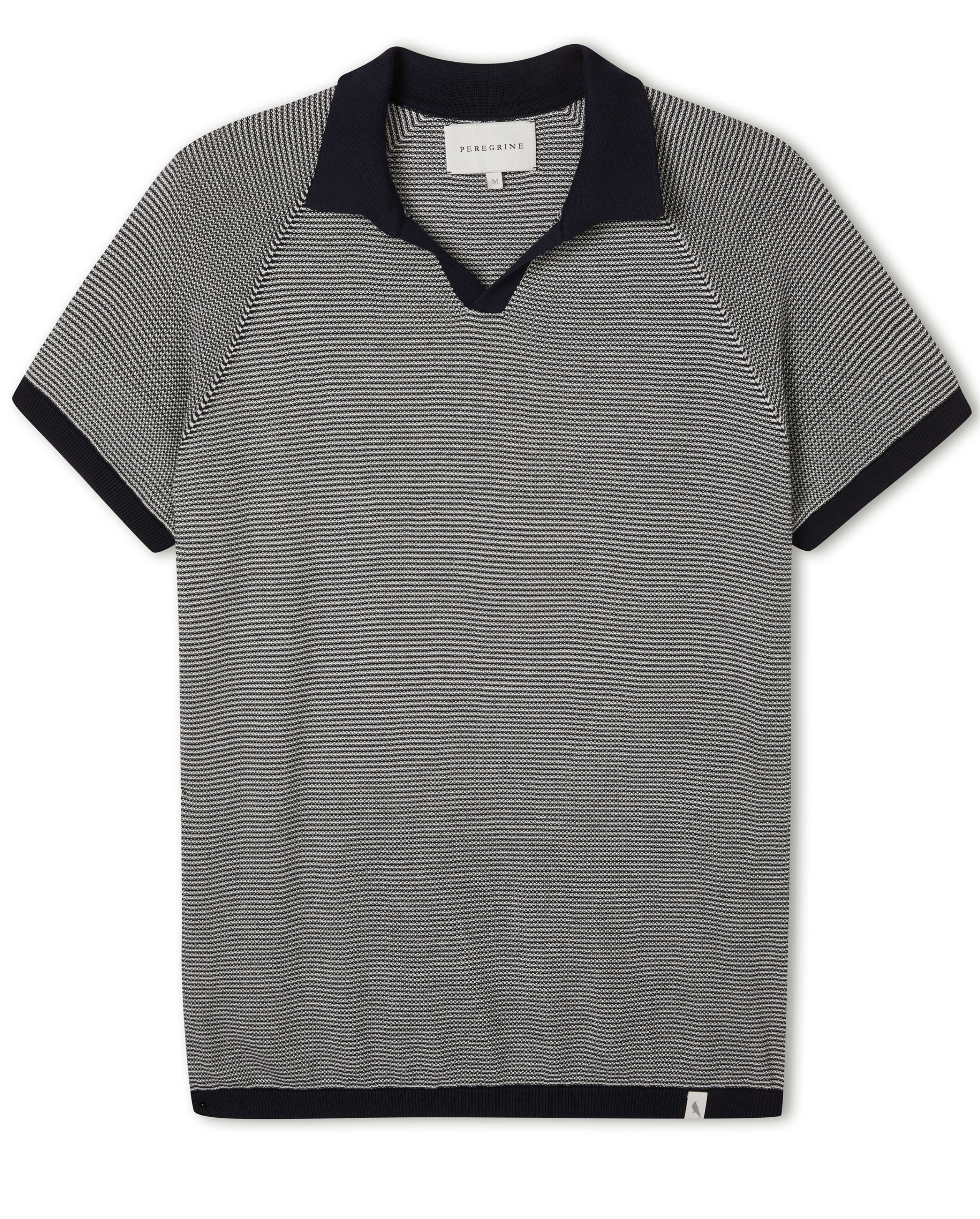 Image of model wearing Lynton Polo Shirt. 