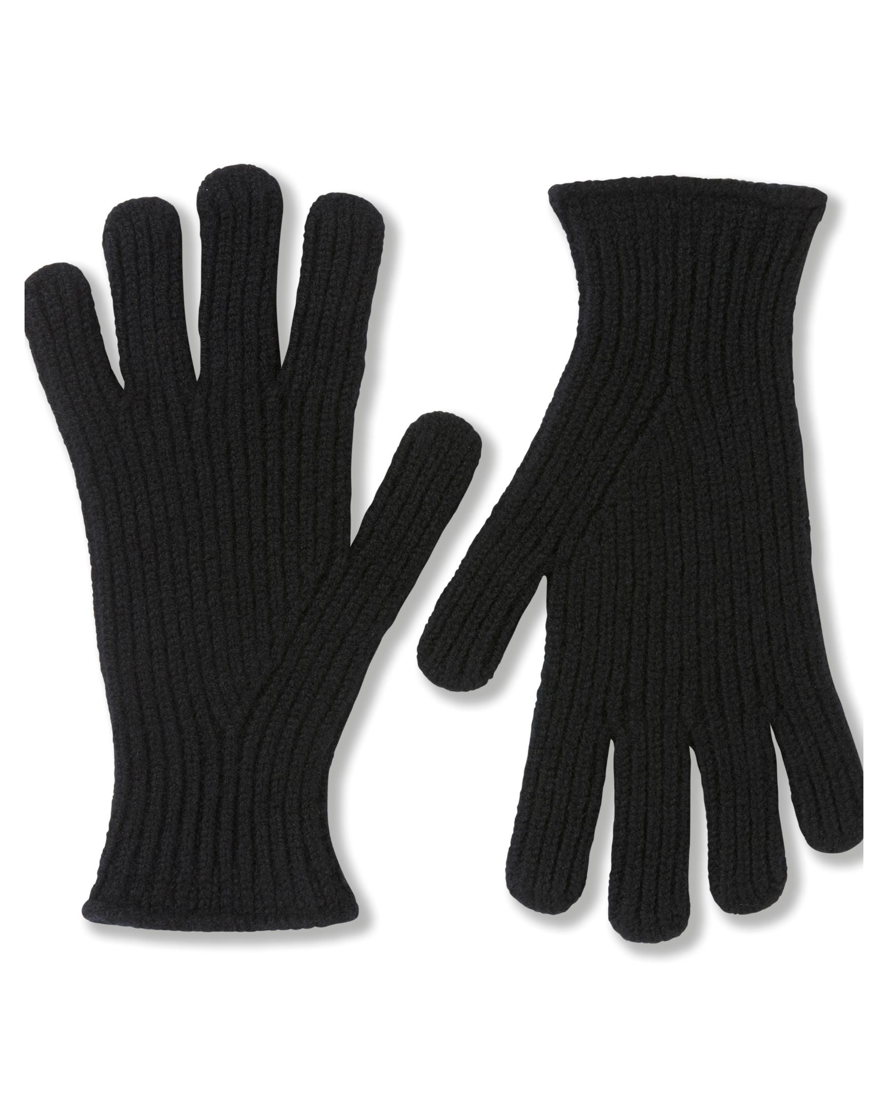 Image of model wearing Porter Ribbed Gloves. 