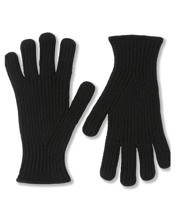 Image of model wearing Porter Ribbed Gloves. 