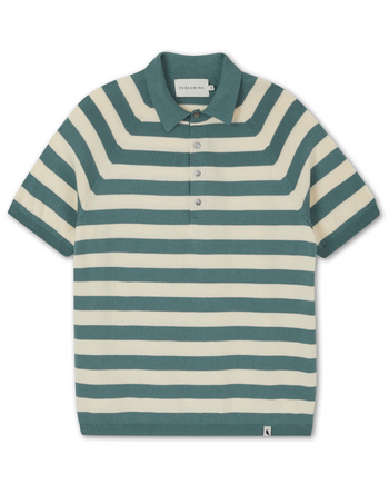 Image of model wearing Rugby Polo Shirt. 
