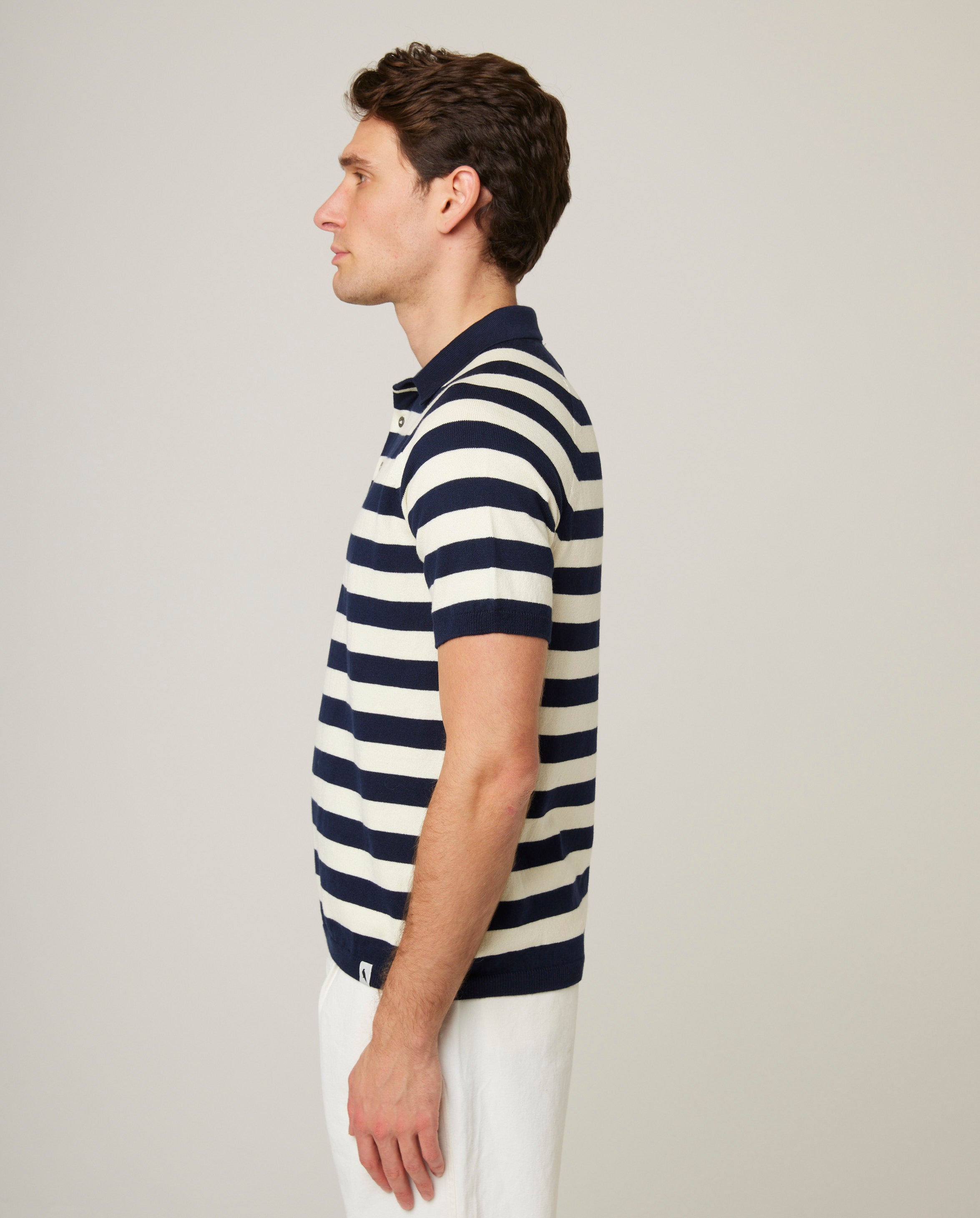 Image of model wearing Rugby Polo Shirt. 