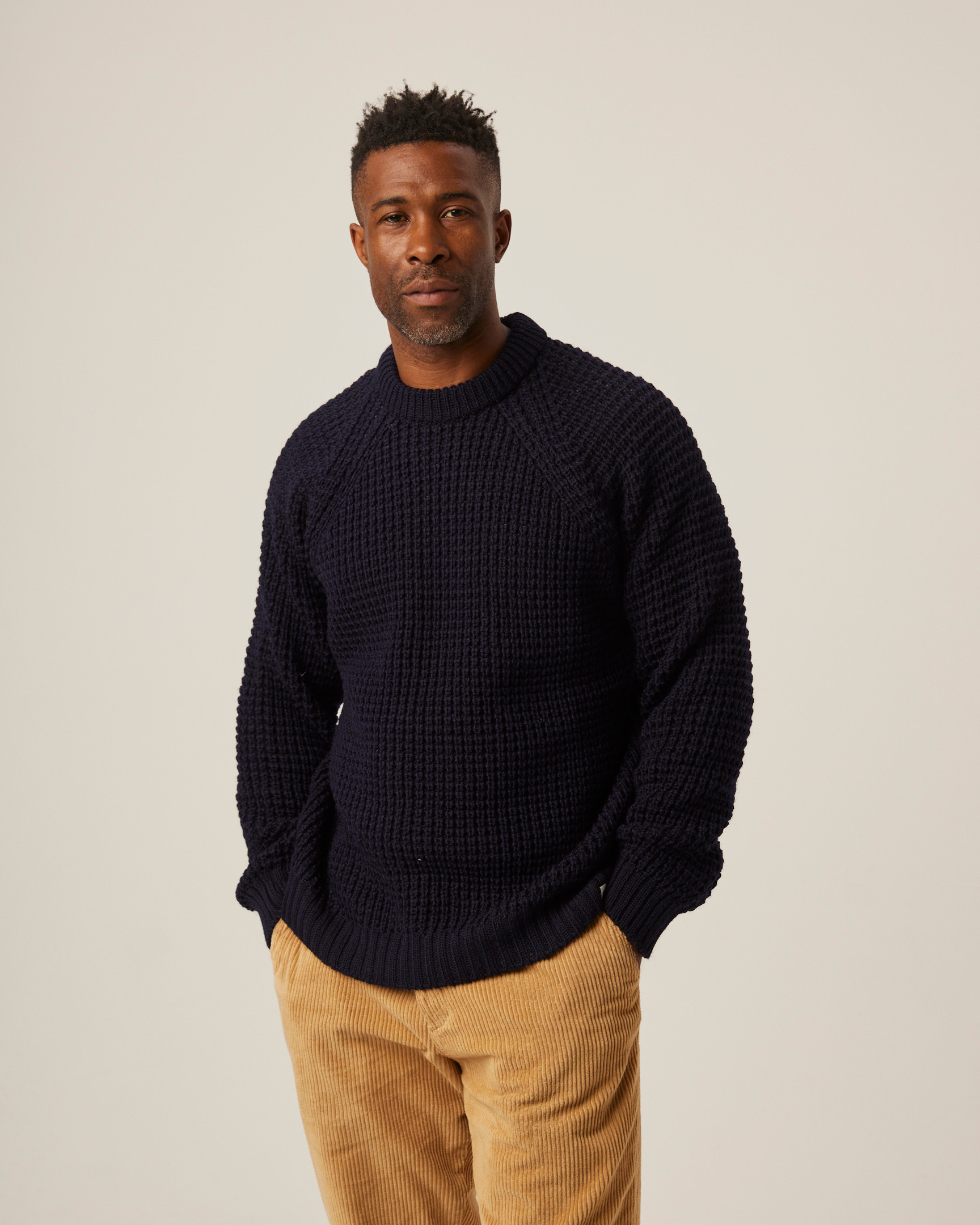 Waffle Crew Jumper – Peregrine Clothing