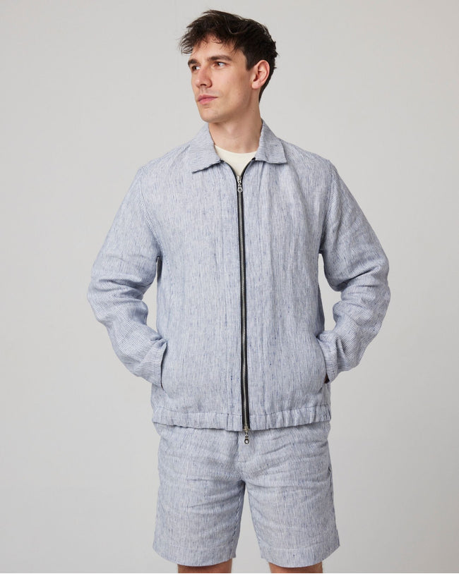 Windsor Linen Bomber Jacket