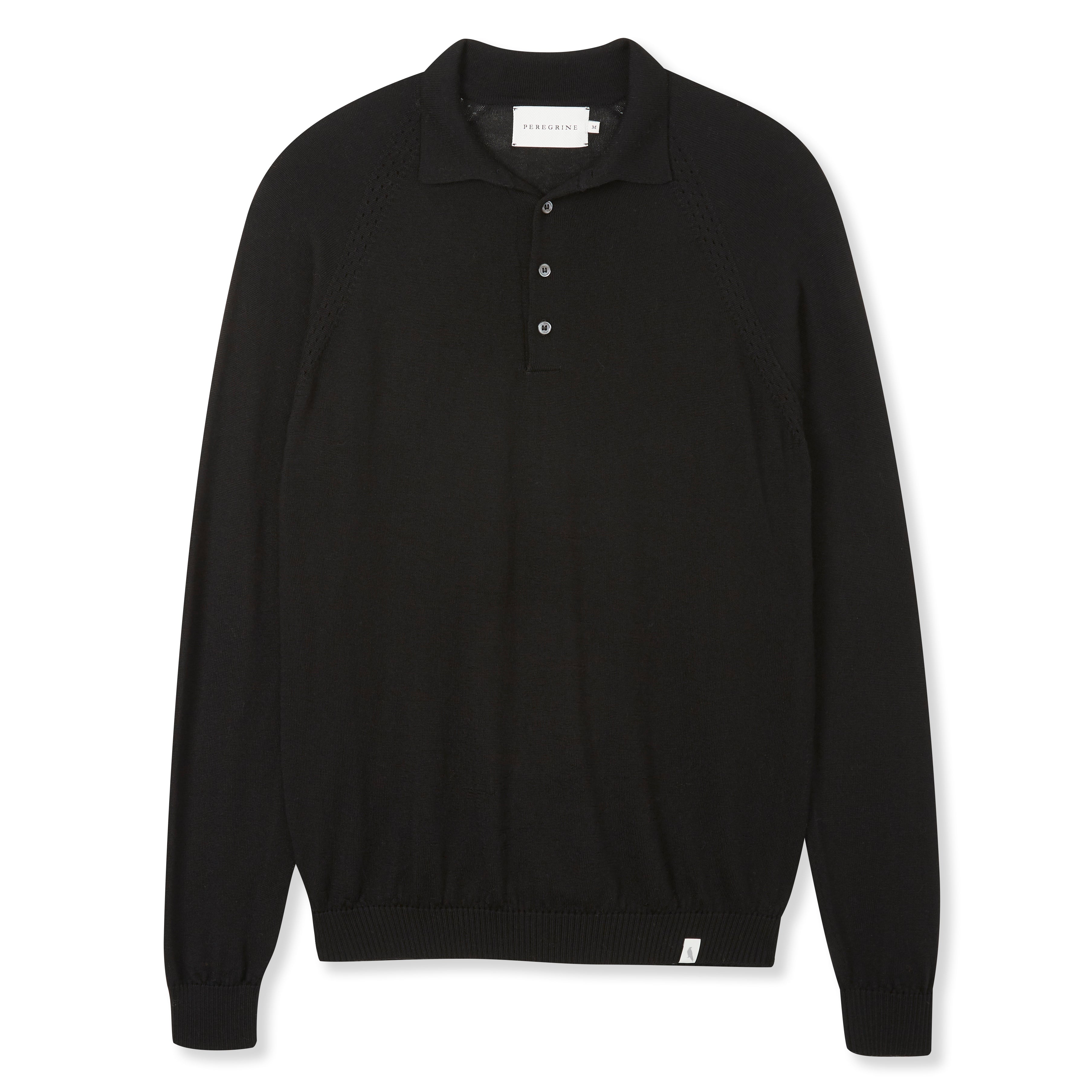 Image of model wearing Beauford Polo Shirt. Model is 6ft1in, chest size 38in and wearing size Medium