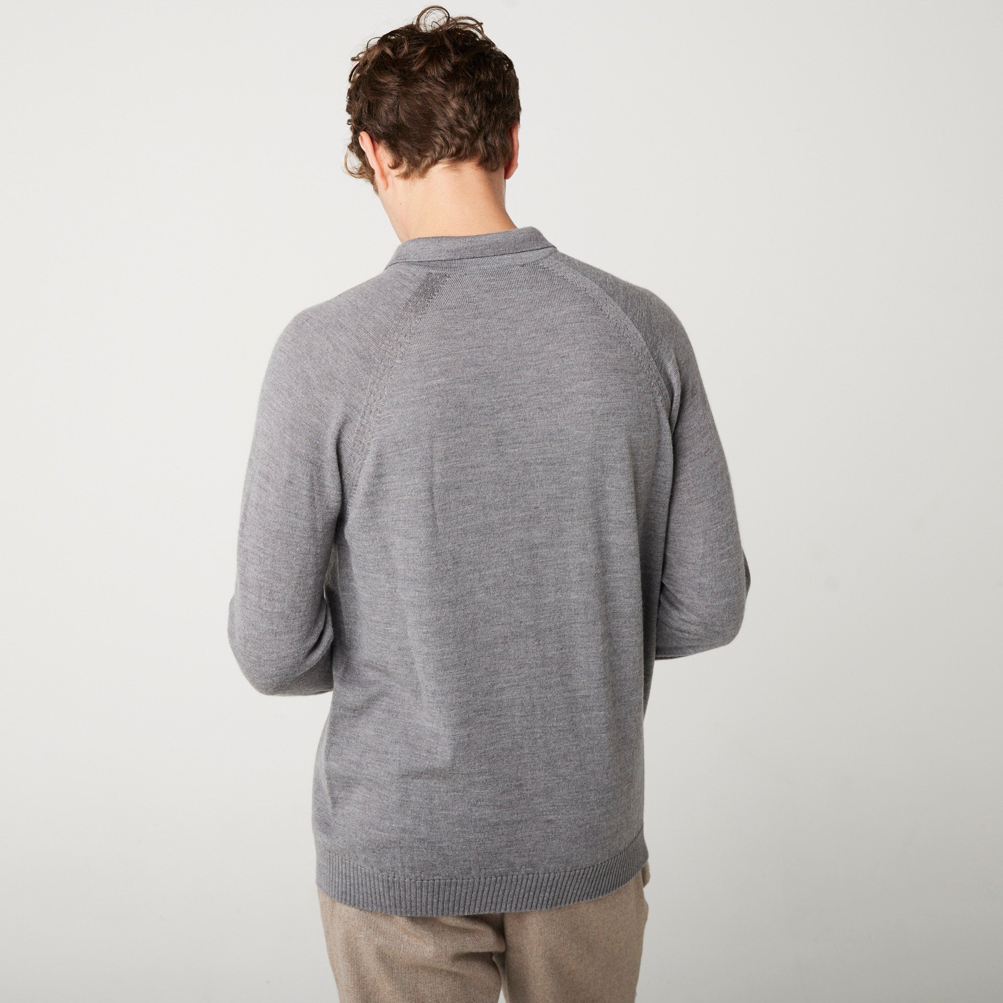 Image of model wearing Beauford Polo Shirt. Model is 6ft1in, chest size 38in and wearing size Medium