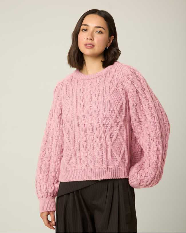 Beckett Cable Knit Crew Jumper