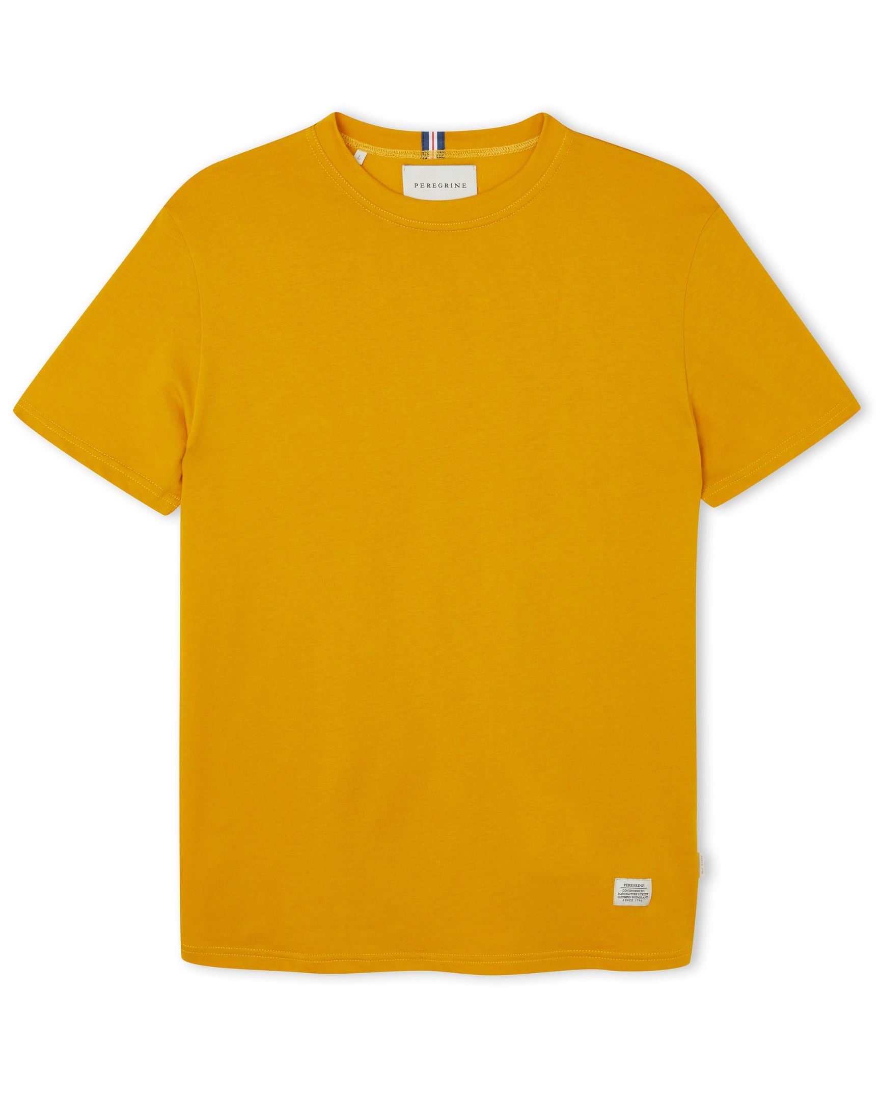 Image of model wearing Classic T-Shirt. Model is 6ft, chest size 36in and wearing size Medium