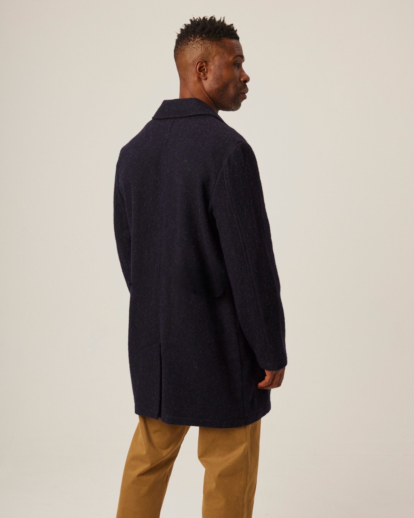 Image of model wearing Emerson Coat. 