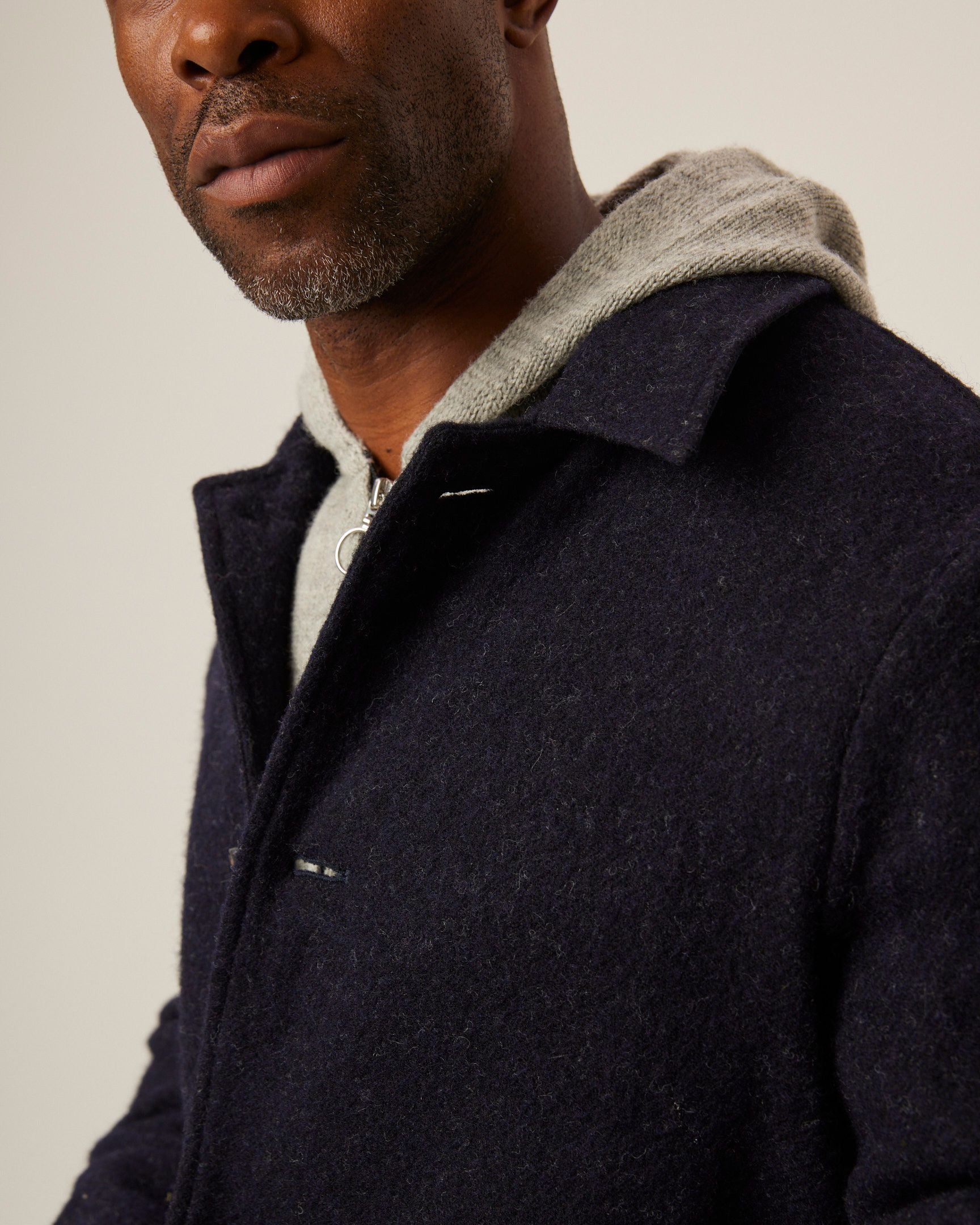Image of model wearing Emerson Coat. 