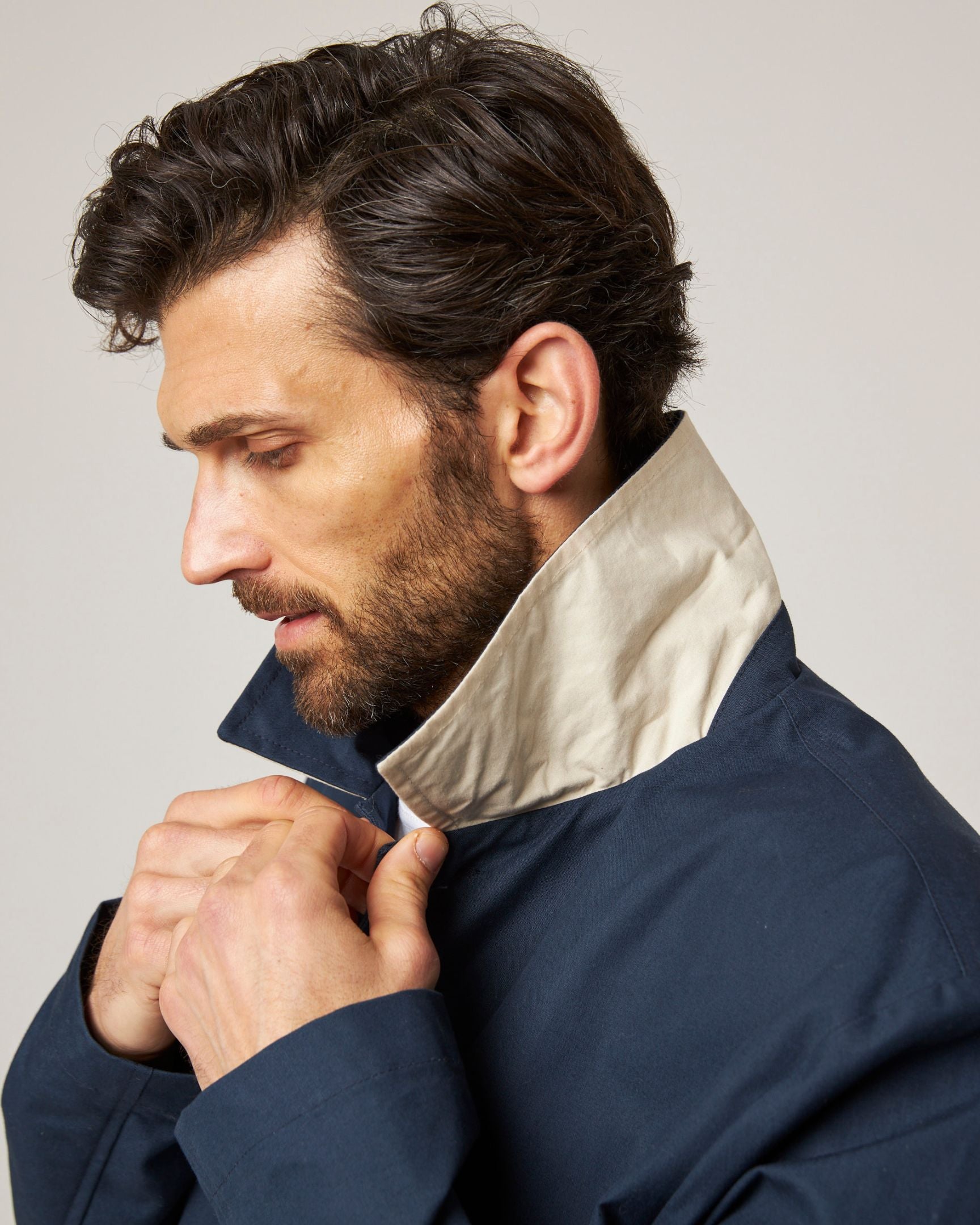 Image of model wearing Holkham Trench Coat . 