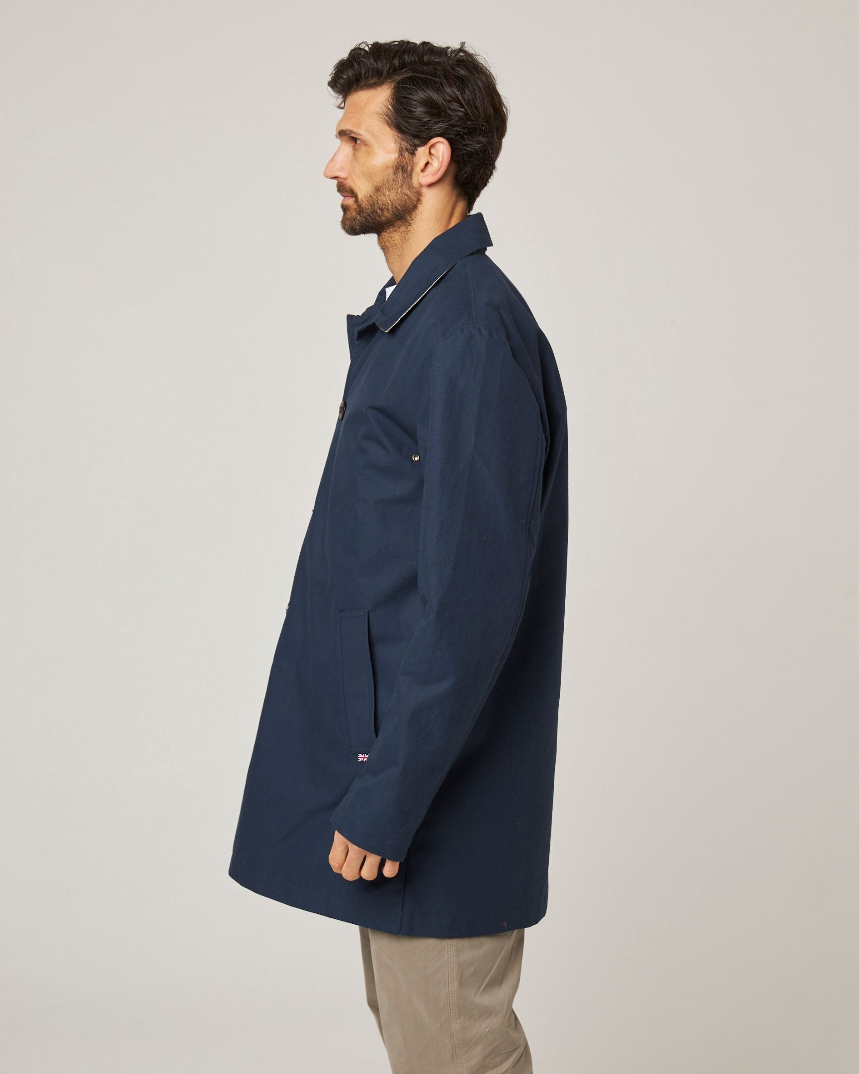 Image of model wearing Holkham Trench Coat . 
