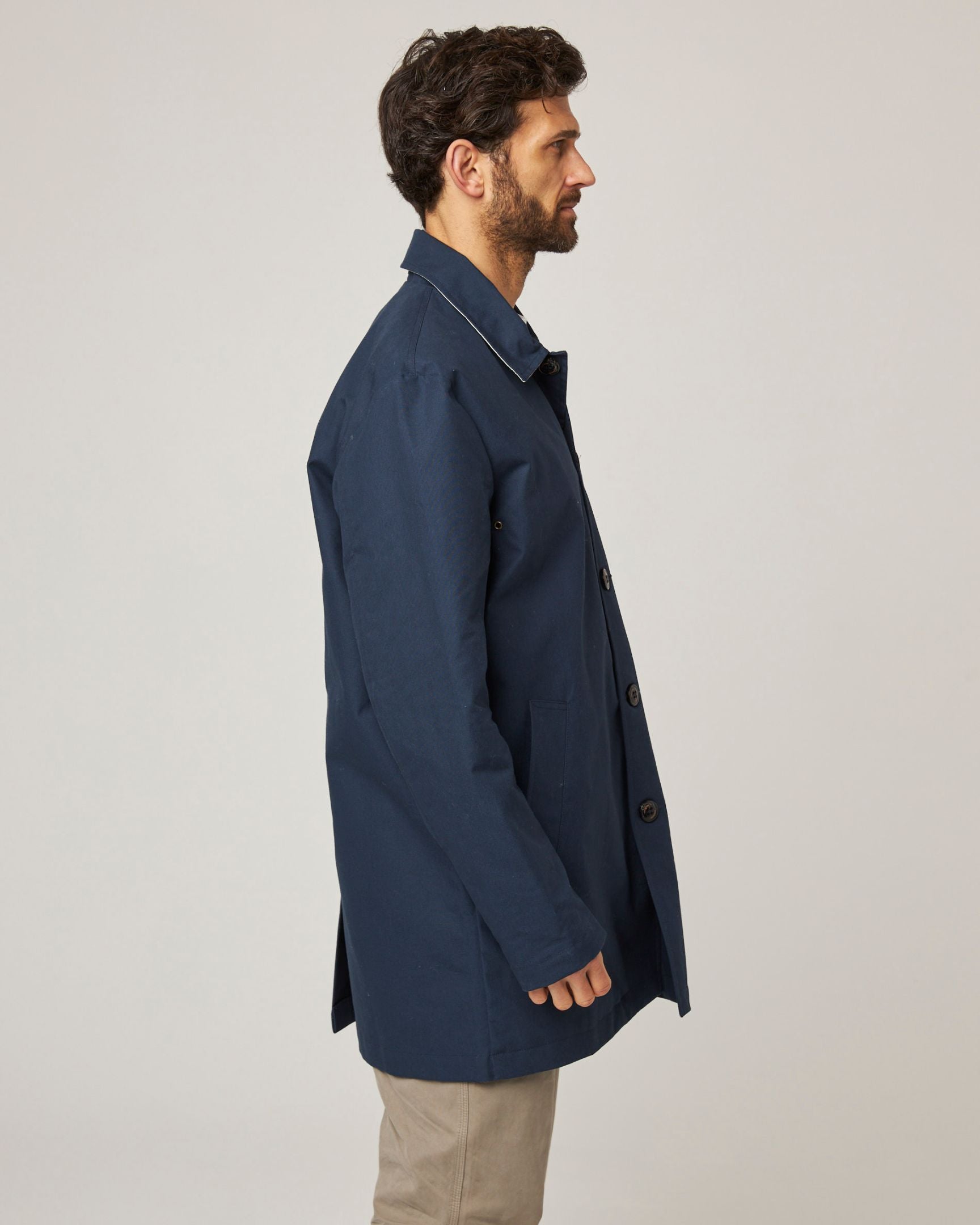 Image of model wearing Holkham Trench Coat . 