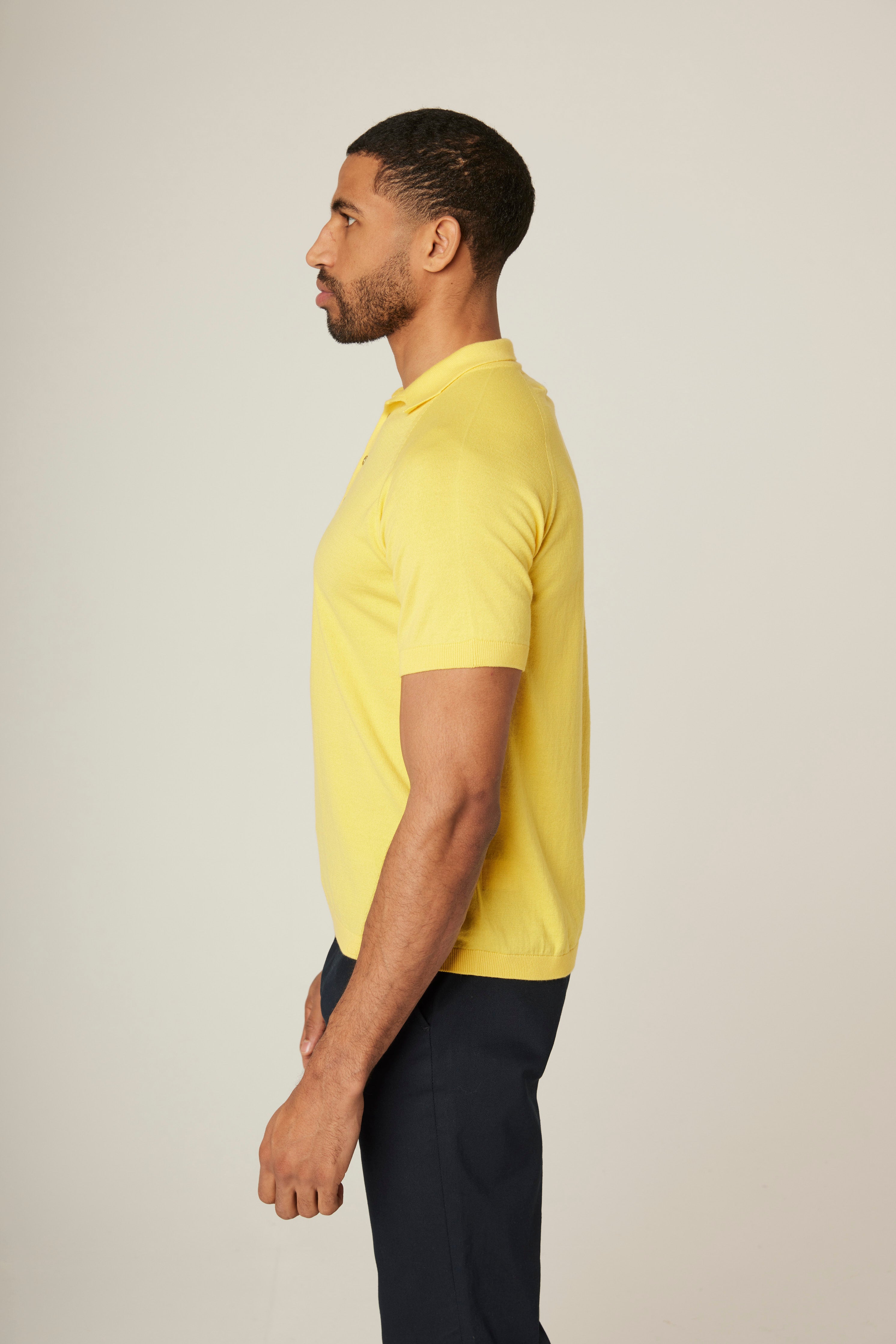 Image of model wearing Jones Polo Shirt . 