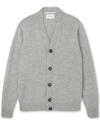Image of model wearing Makers Cardigan. 